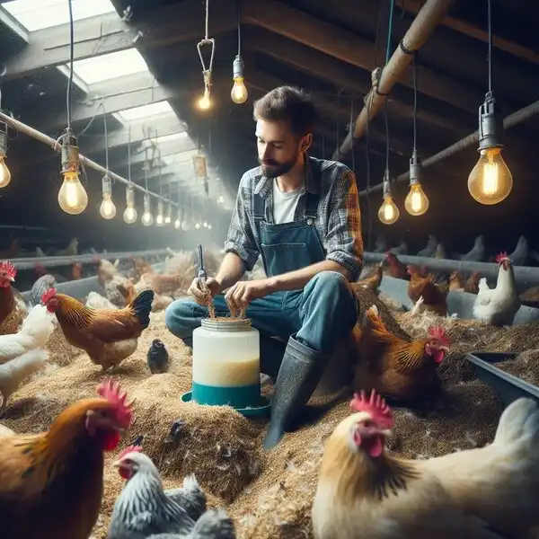 Deep Litter Method for Poultry